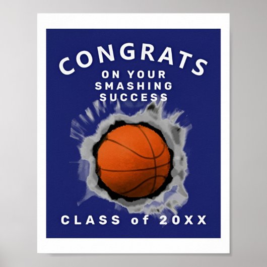 Senior Night Basketball Class of 2022 Poster (Voorkant)