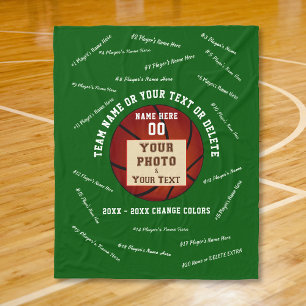 Senior Night Basketball Gift Ideeën, foto's en te Fleece Deken