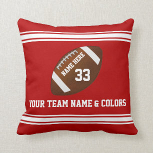 Senior Night Football Gift Ideeën Jouw tekst, kle Kussen