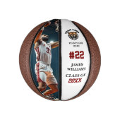 Senior Night Herdenkingsfoto en naam Basketbal (Verticaal)