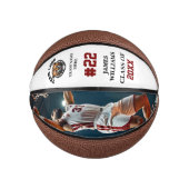 Senior Night Herdenkingsfoto en naam Basketbal (Voorkant)