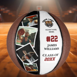 Senior Night Herdenkingsfoto en naam Basketbal