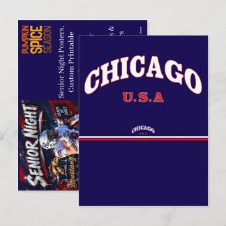 Senior Night Posters – Aangepaste Printbare Sporte Feestdagenkaart
