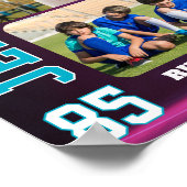 Senior Night Sports Team Player Photo Collage Poster (Hoek)