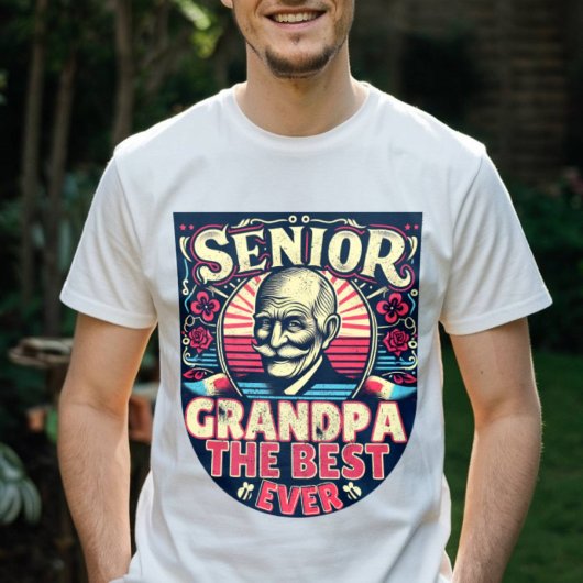 Senior opa de beste ooit moderne vader afstuderen t-shirt