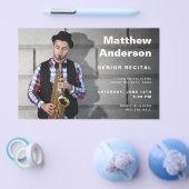 Senior Overweging Foto bewerkbare Concert Sjabloon Flyer (Enkel)