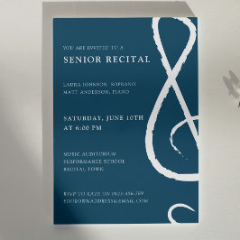 Senior Overweging Treble Clef Concert Modern Kaart