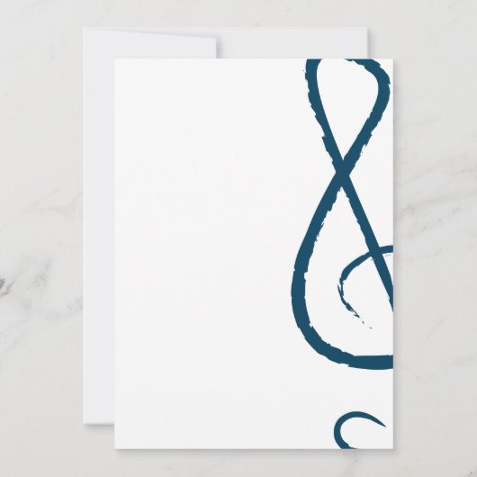 Senior Overweging Treble Clef Concert Modern Kaart (Achterkant)