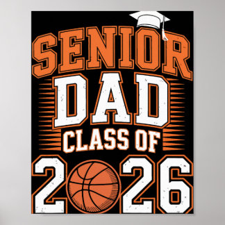 Senior Papa Cl Van 2026 Afgestudeerd Basketbal Afs Poster