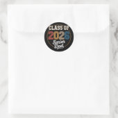 Senior papa Cl van 2026 afstuderen 2026 afgestudee Ronde Sticker (Tas)
