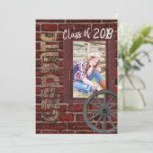 Senior  Photo Afstuderen Kaart (Staand voorkant)