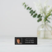 Senior profielkaart met uw foto's mini visitekaartje (Staand voorkant)