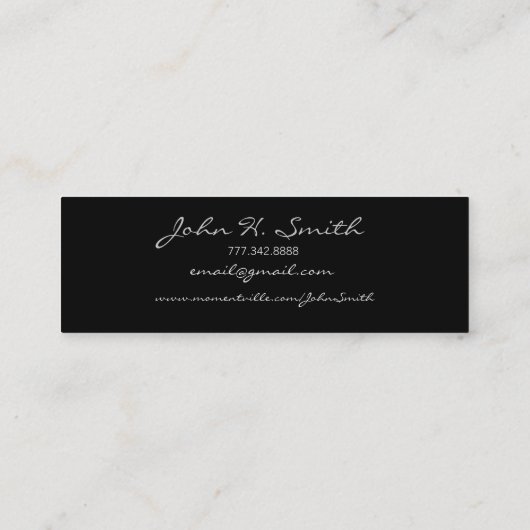 Senior profielkaart met uw foto's mini visitekaartje (Achterkant)