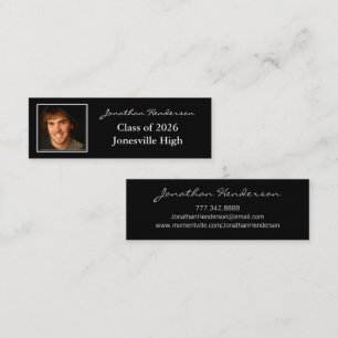 Senior profielkaart met uw foto's mini visitekaartje