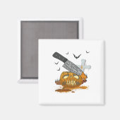 Senior Programmeur Grappig Halloween Party Magneet (Voorkant / Achterkant)