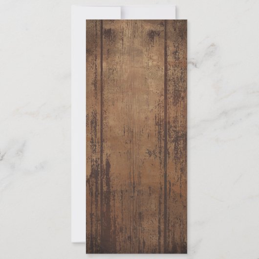 Senior Prom Rustic Ticket Party Invitation Kaart (Achterkant)