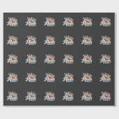 Senior Proud Mom 2025 Fantasy Football Afstuderen Cadeaupapier (Vlak)