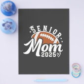 Senior Proud Mom 2025 Fantasy Football Afstuderen Flyer (Enkel)