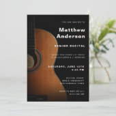 Senior recital gitaarmuziekconcert Modern Kaart (Staand voorkant)