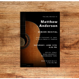Senior recital gitaarmuziekconcert Modern Kaart