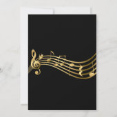 Senior Recital Muziekconcert Elegant Modern Kaart (Achterkant)