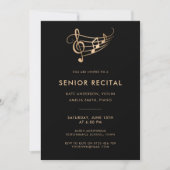 Senior recital muziekconcert Sjabloon Kaart (Voorkant)
