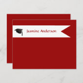 Senior Red Enclosure-kaarten Informatiekaartje (Voorkant / Achterkant)