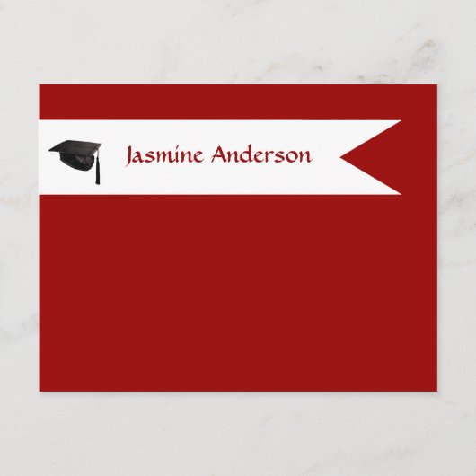 Senior Red Enclosure-kaarten Informatiekaartje (Voorkant)