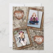 Senior Rustic Photo Afstuderen Kaart (Voorkant)