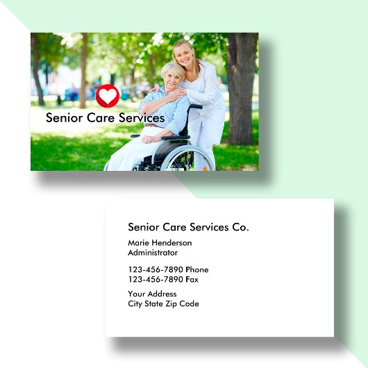 Senior Services Thema Visitekaartje