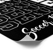 Senior Soccer Dad Gift Cl Of 2025 - Senior 2025  Poster (Hoek)