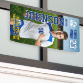 Senior Soccer Player Football Sports Photo Spandoek (Buitenkant Gebouw)