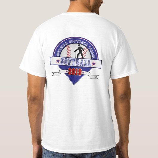 Senior Softball 2019 T-shirt (Achterkant)