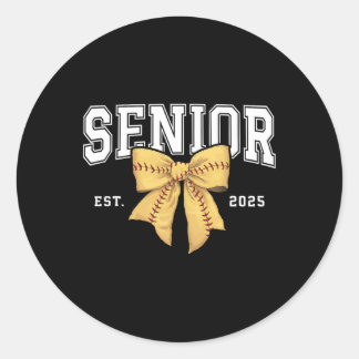 Senior Softll CL van 2025 Afstuderen Senior 2025 Ronde Sticker