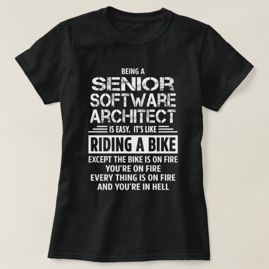 Senior Software Architect T-shirt (Design voorkant)