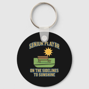 Senior Speler Pensioen Humor Voetbal Grafisch  Sleutelhanger