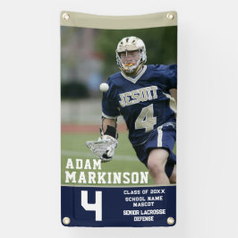 Senior Sport Lacrosse Color Block Outdoor Banner