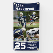 Senior Sport Lacrosse Outdoor Banner (Verticaal)