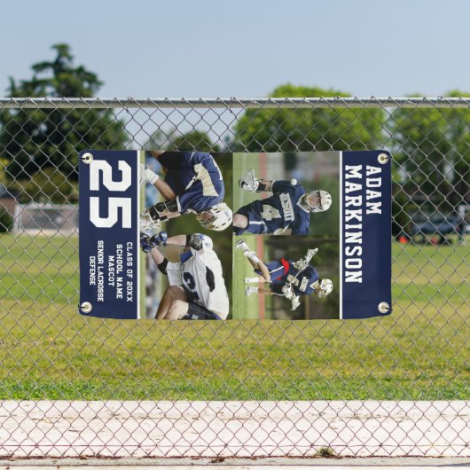 Senior Sport Lacrosse Outdoor Banner (Insitu)