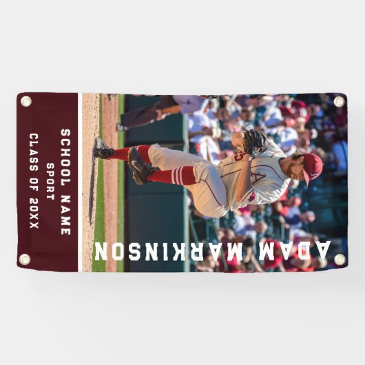 Senior Sport Softbal Outdoor Basic Banner (Horizontaal)