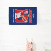Senior Sports Honkbal Speler Nummer Aangepaste Fot Spandoek (Insitu)