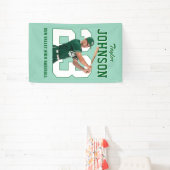 Senior Sports Honkbal Speler Nummer Aangepaste Fot Spandoek (Insitu)