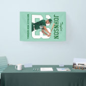 Senior Sports Honkbal Speler Nummer Aangepaste Fot Spandoek (Beurs)