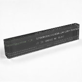 Senior Stack Overflow Copy-Paster Grappig Acrylaat Naambordje