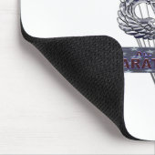 Senior Steel Jump Wings met Airborne Tab & Beret Muismat (Hoek)