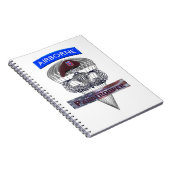 Senior Steel Jump Wings met Airborne Tab & Beret Notitieboek (Rechterzijde)