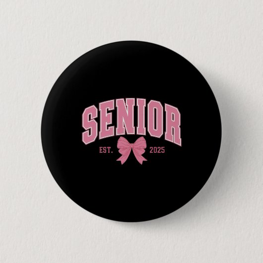 Senior Sticker 2025 Ronde Button 5,7 Cm (Voorkant)