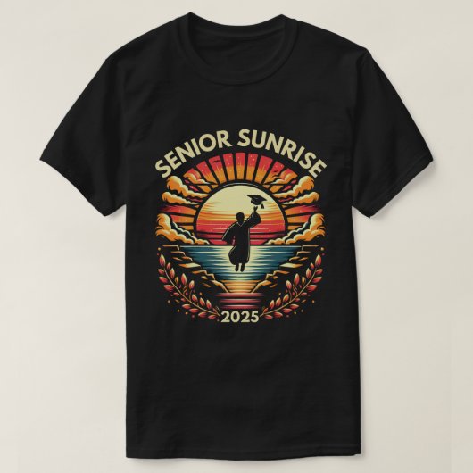 Senior Sunrise 2025 Afstuderen Day Celebration T-s T-shirt (Design voorkant)
