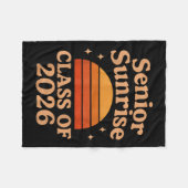 Senior Sunrise 2026 High School 12e twaalfde klas Fleece Deken (Voorkant (Horizontaal))