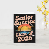 Senior Sunrise 2026 High School 12e twaalfde klas Kaart (Gele Bloem)